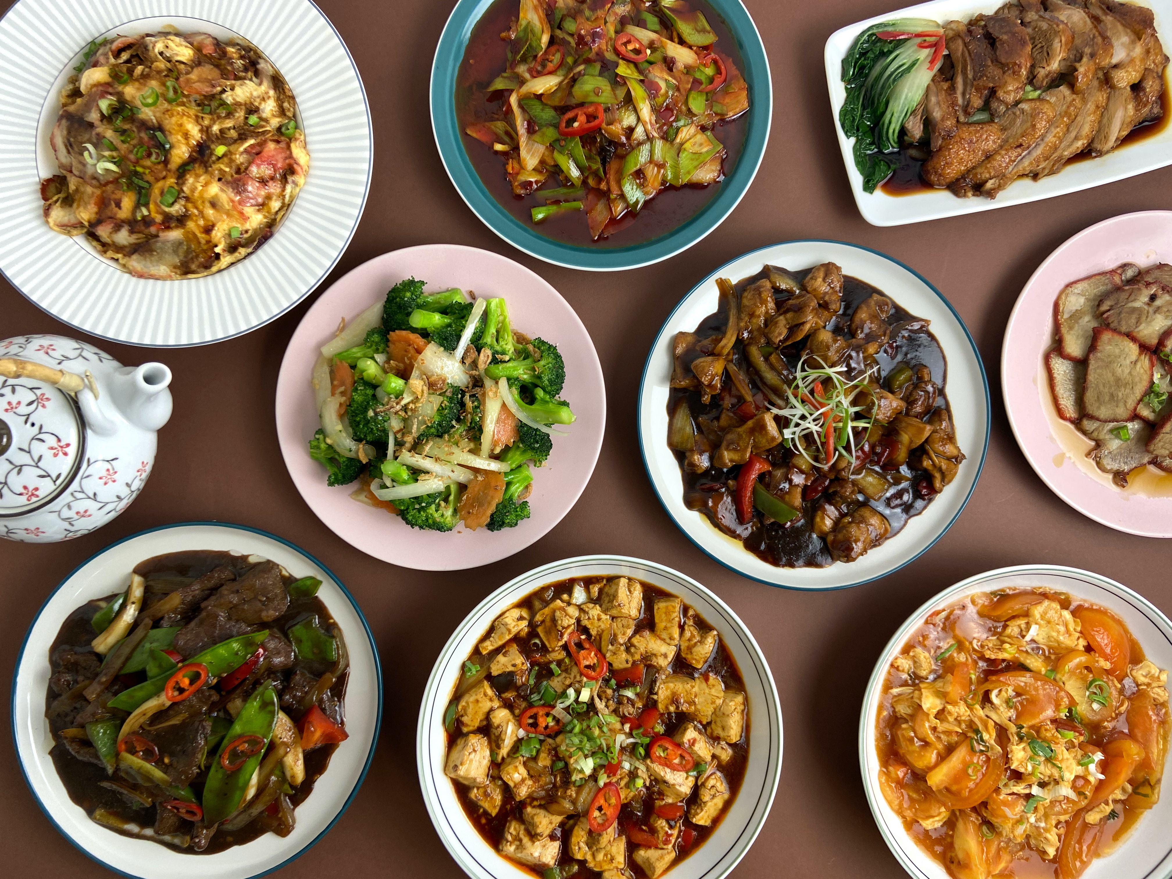 Arranged Food and Objects