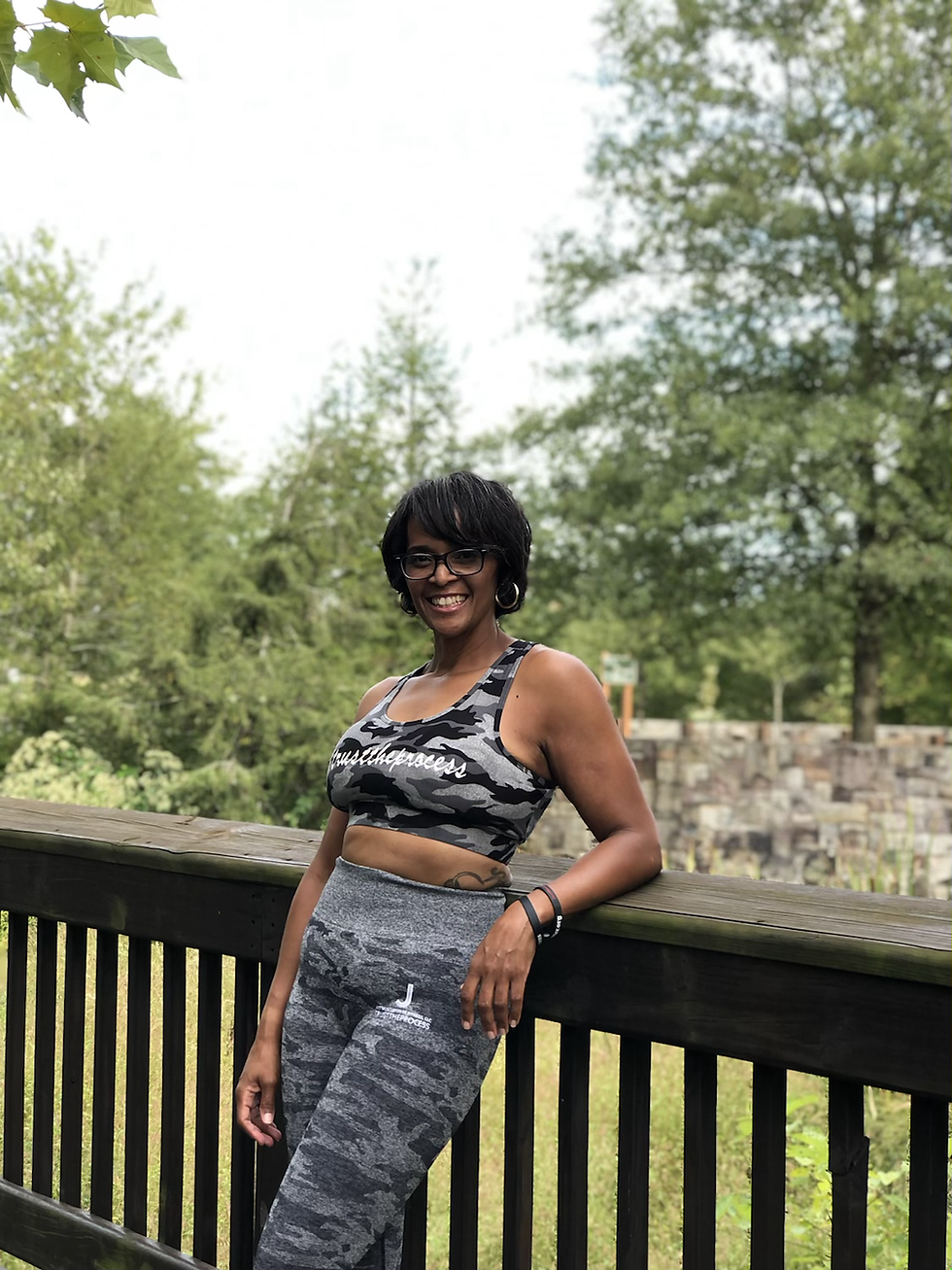 Thumbnail: JustMusclePower Fitness Gray/Black Camo Leggings