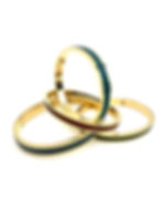 Gold and Leather Bracelets