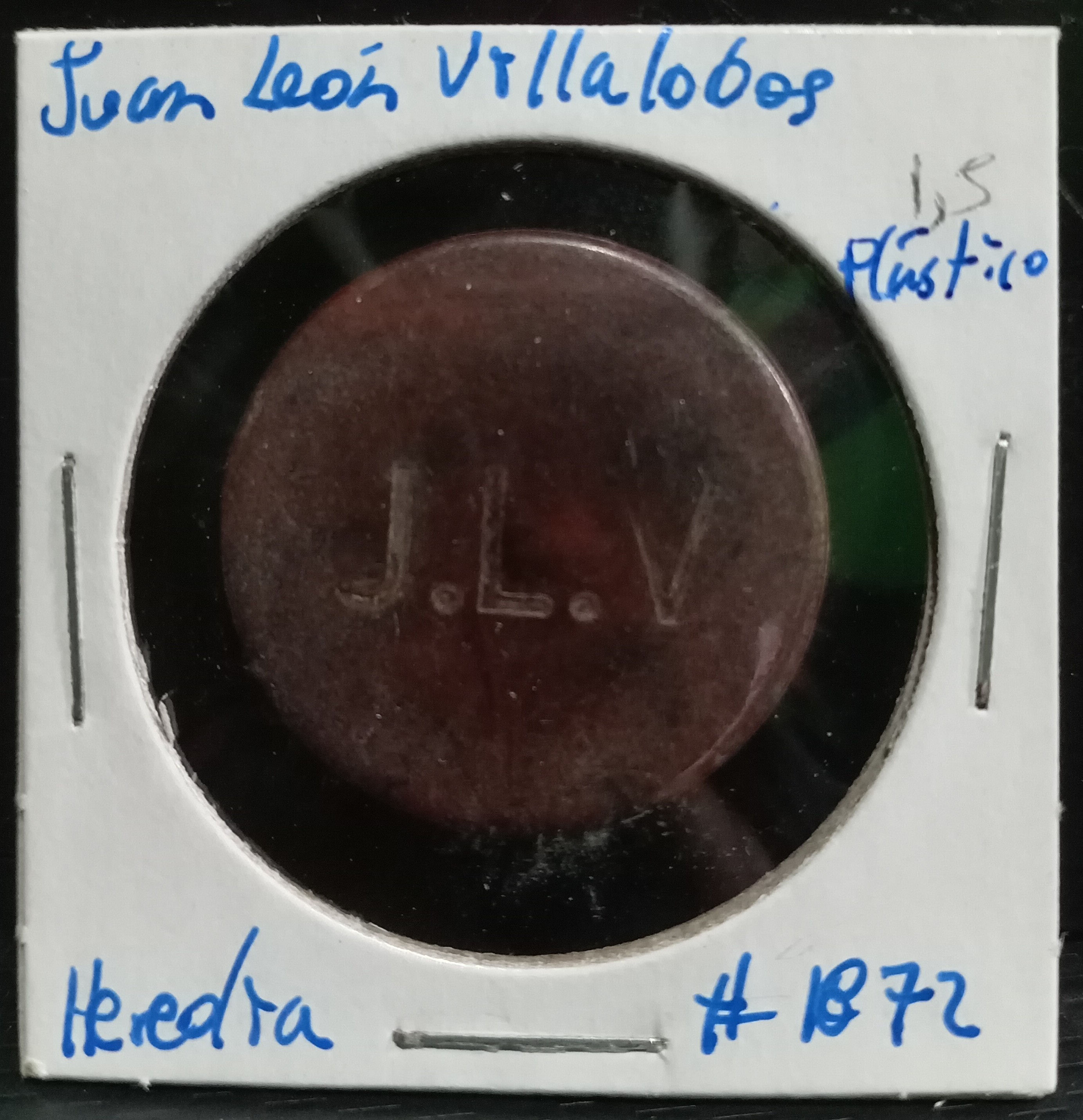 Costa Rica Boleto de Café Juan León Villalobos J.LV