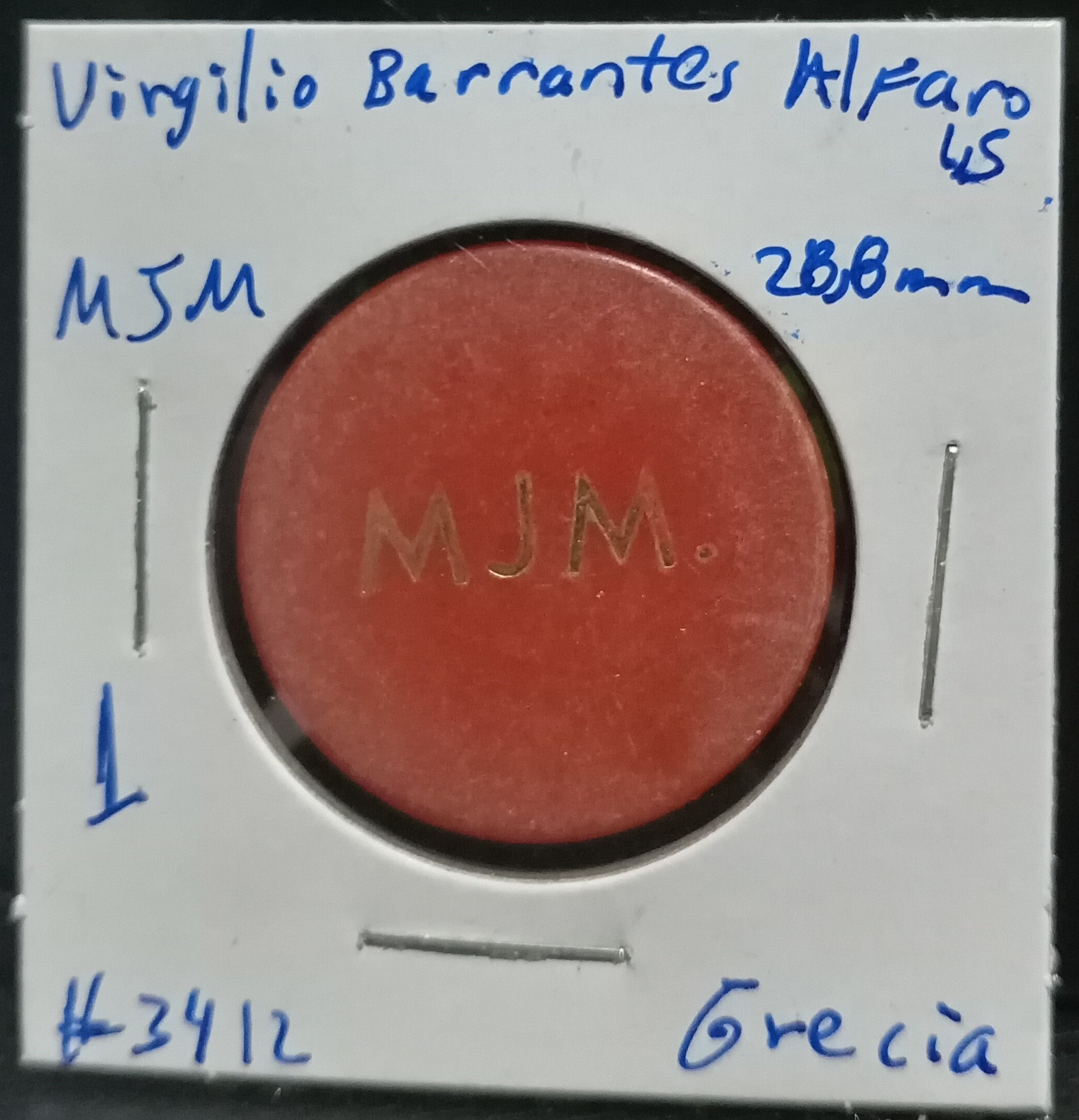 Costa Rica Boleto de café Virgilio Barrantes Alfaro