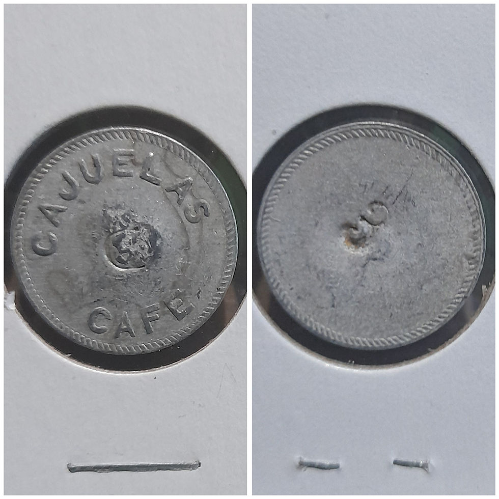 Miniatura: Costa Rica Boleto de Café "Cajuelas Cafe" 3