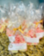 Choice of white, milk or dark chocolate bark sprinkled with candy cane pieces.