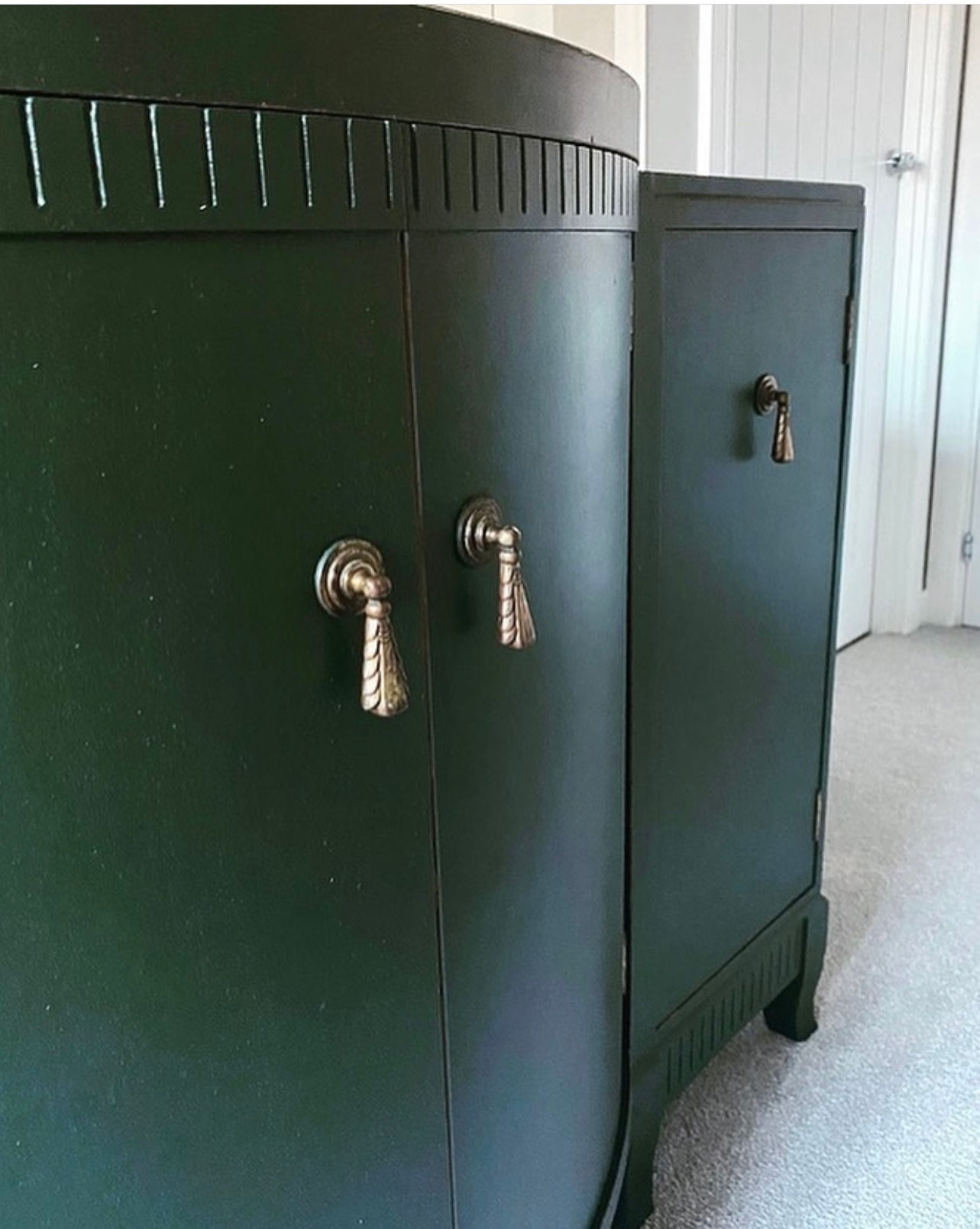 Emerald Green Art Deco Sideboard