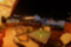 The Blue Pearl Heritage rooftop terrace at night