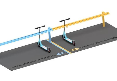 Scooter Ständer zur Bodenmontage viele Stellplätze