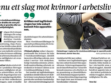 Insändare i Vasabladet 23.5.2026