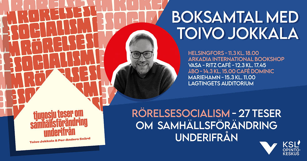 Rörelsesocialism - Boksamtal i Vasa