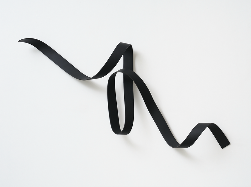 Flex IX (2026), carbon fibre, marine grade pleather, sculpture by Ray Haydon