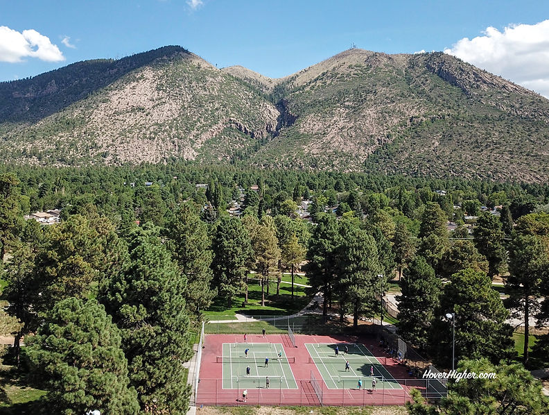 Bushmaster Flagstaff Pickleball courts drone shot coffeys2go.com hoverhigher.com photo photography Bonnie Coffey