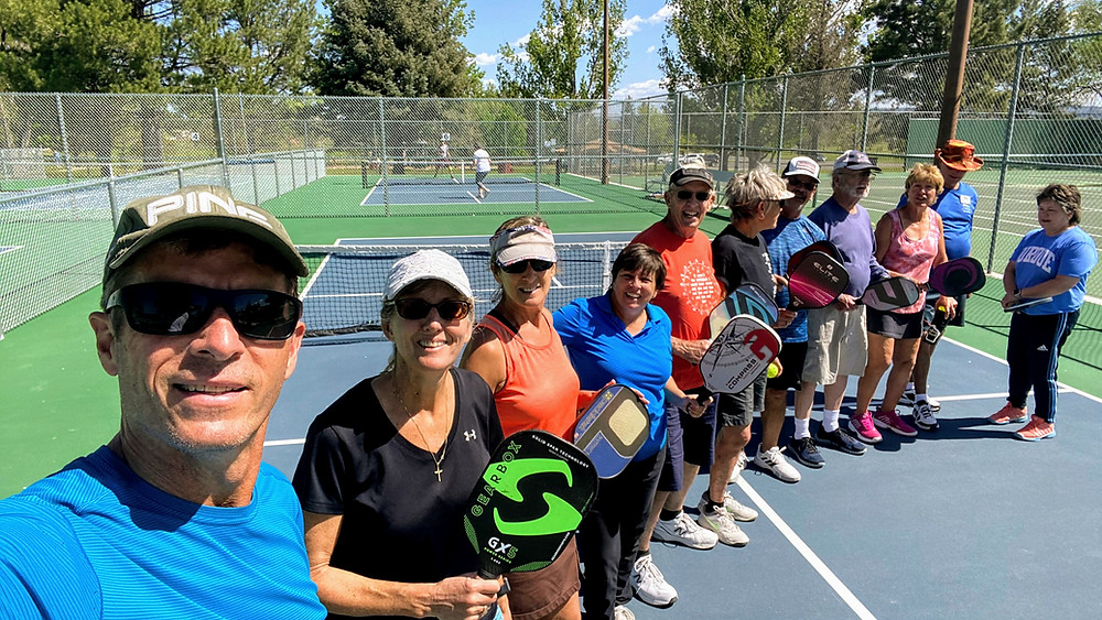 Cortez, Colorado Pickleball Players at Centennial Park Courts