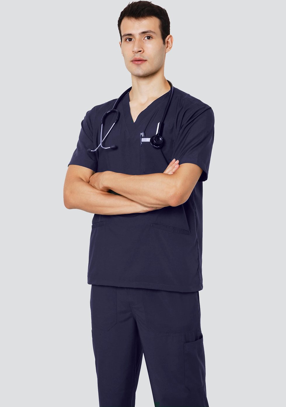 Thumbnail: Men's 8-Pocket Essential Scrubs