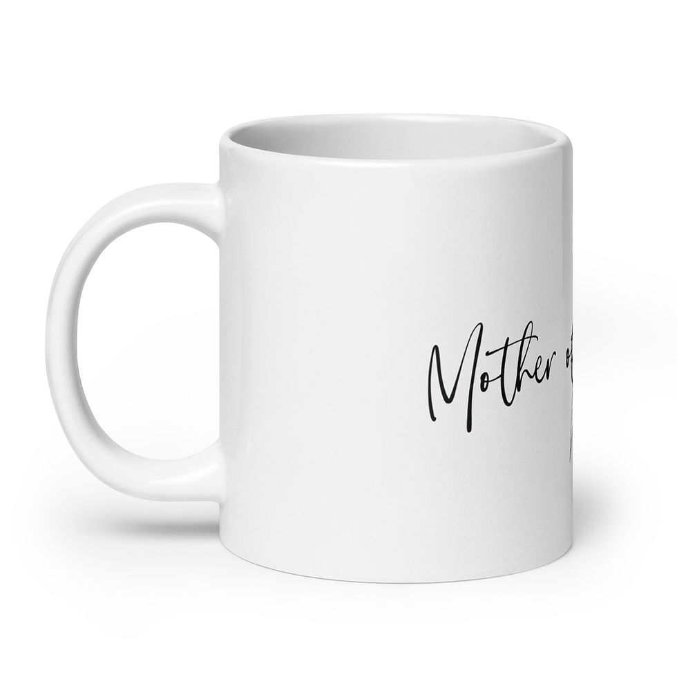 Thumbnail: Mother of the groom white glossy mug