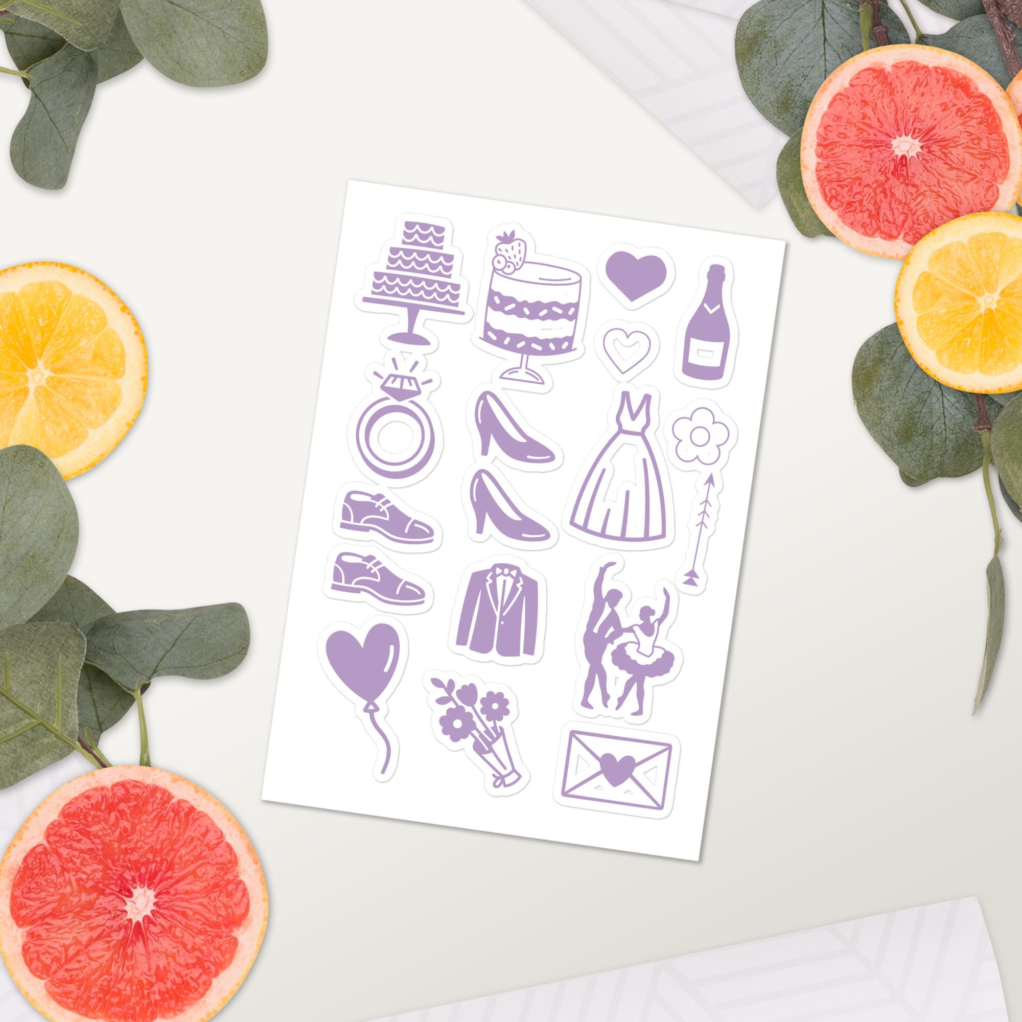 Purple Sticker sheet