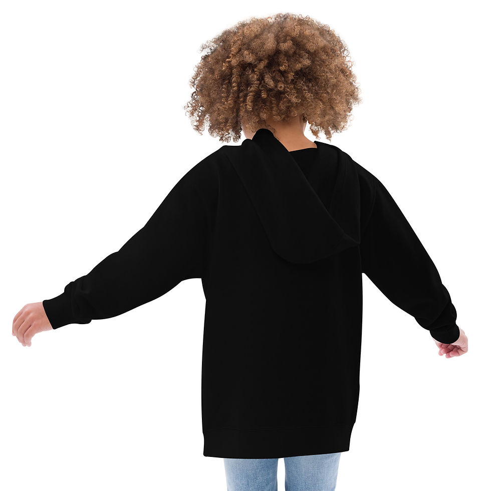 Thumbnail: Junior  bridesmaid fleece hoodie - white text