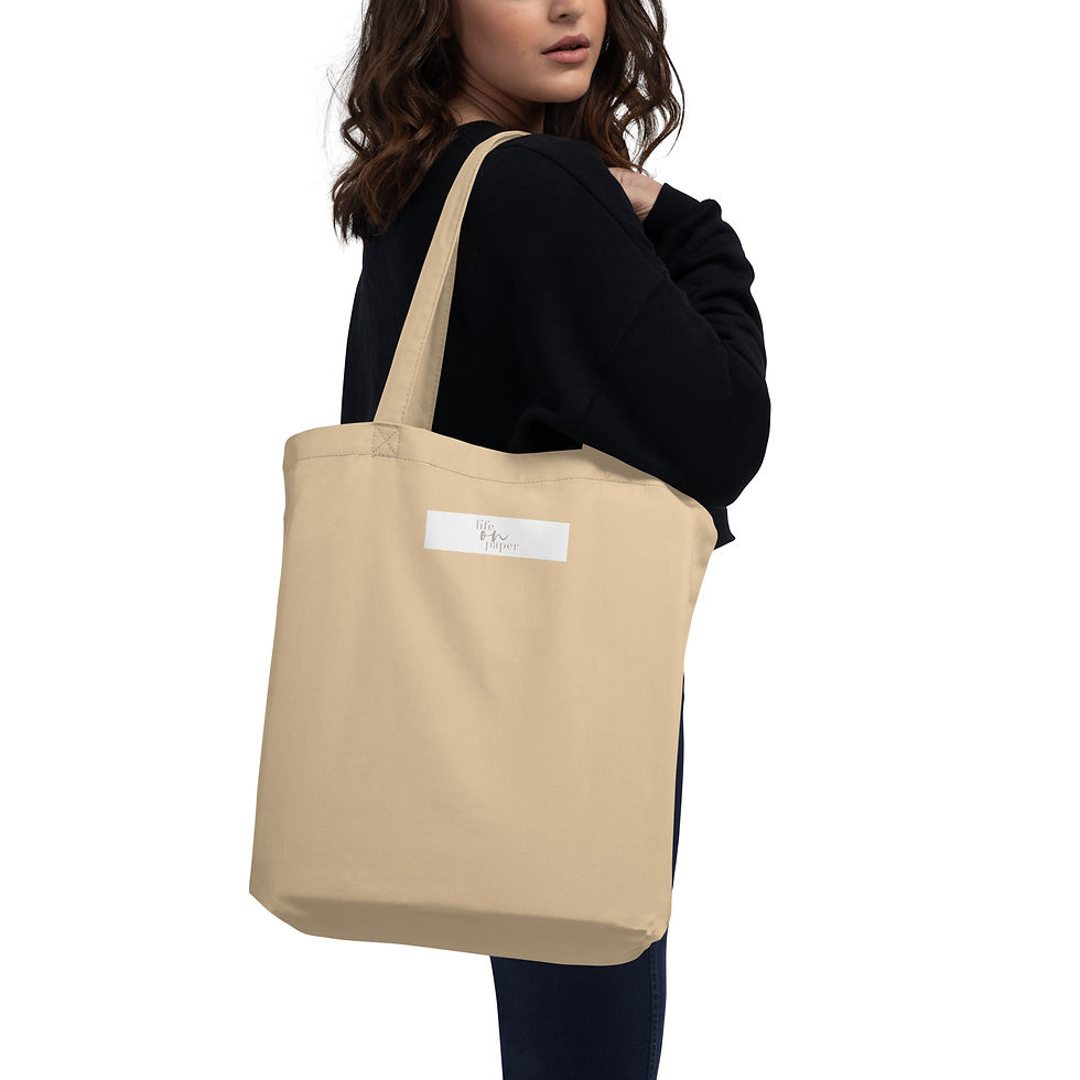 Thumbnail: Maid of honour eco tote bag - neutral with black text