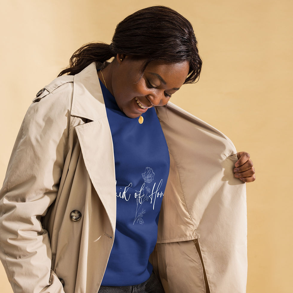 Thumbnail: Maid of Honour Premium Sweatshirt - white text