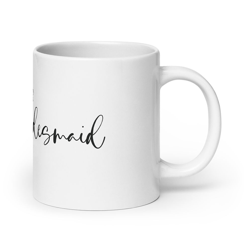 Thumbnail: Junior bridesmaid white glossy mug