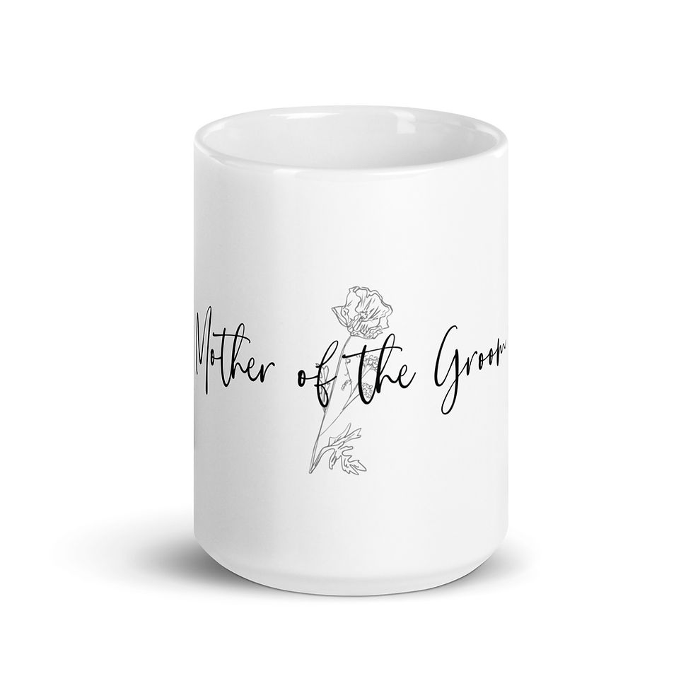 Thumbnail: Mother of the groom white glossy mug