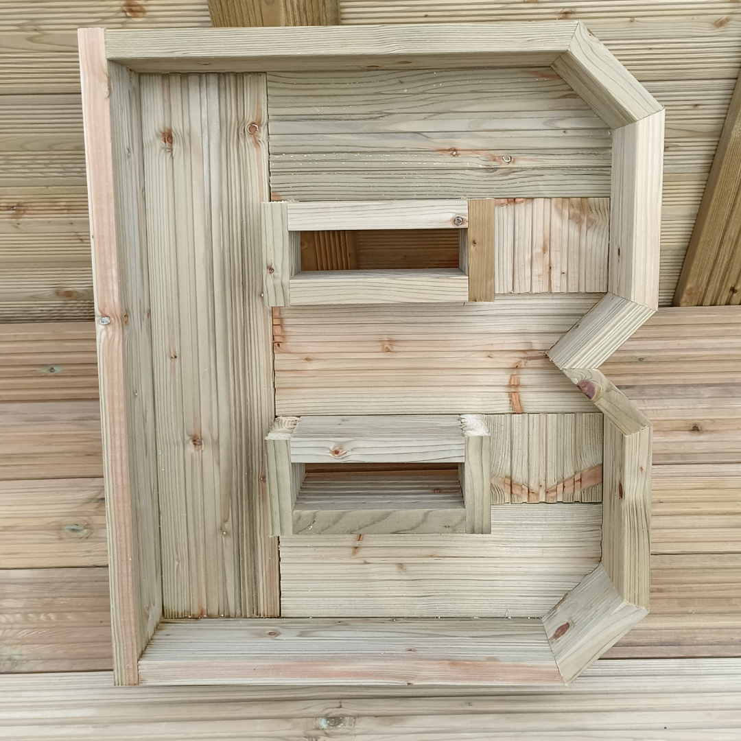 Letter B Shaped Planter View 1