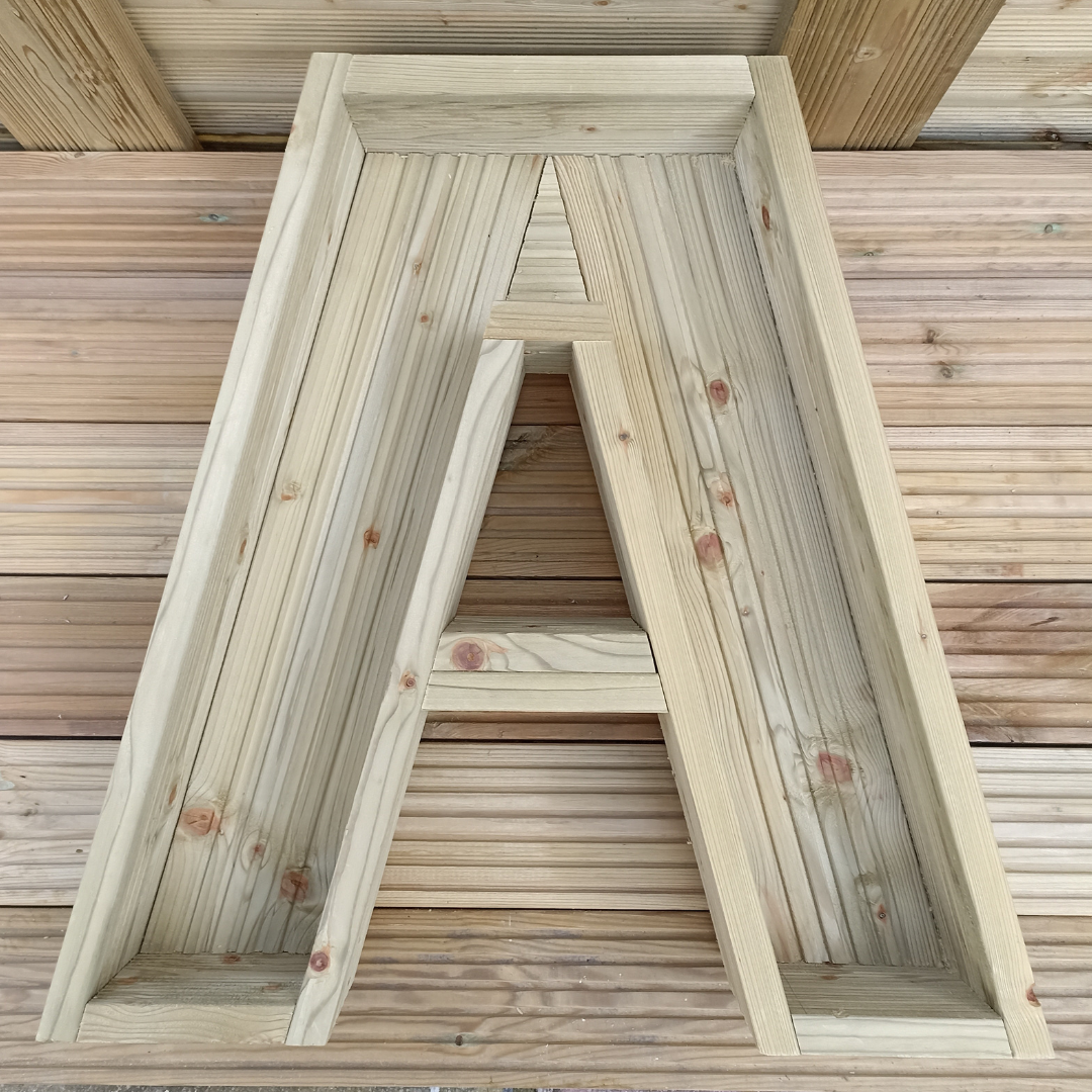 Letter A Shaped Planter View 1