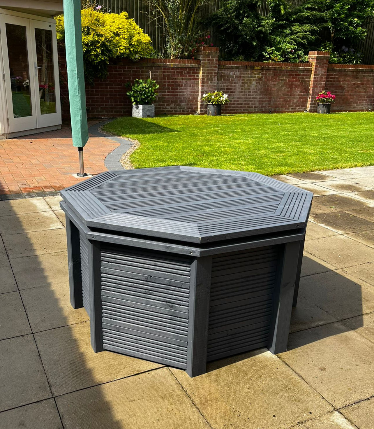 Grey Octagonal Surround with hard cover