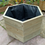 Thumbnail: hexagonal wooden planter for aquatic plants