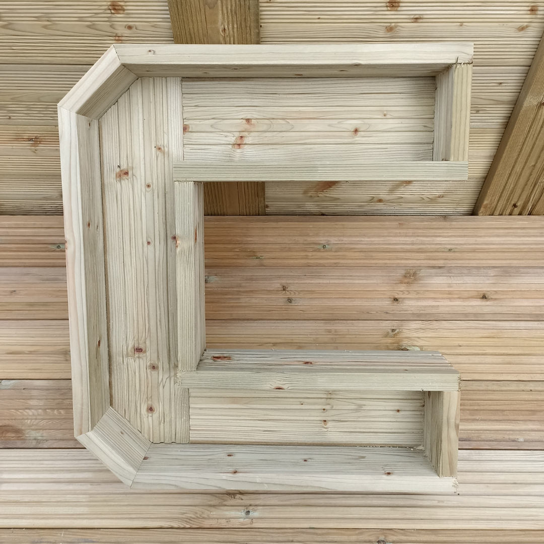 Letter C Shaped Planter View 1