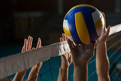 Hands Reaching Volleyball