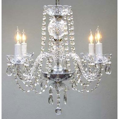 5- Light Crystal Chandelier $100