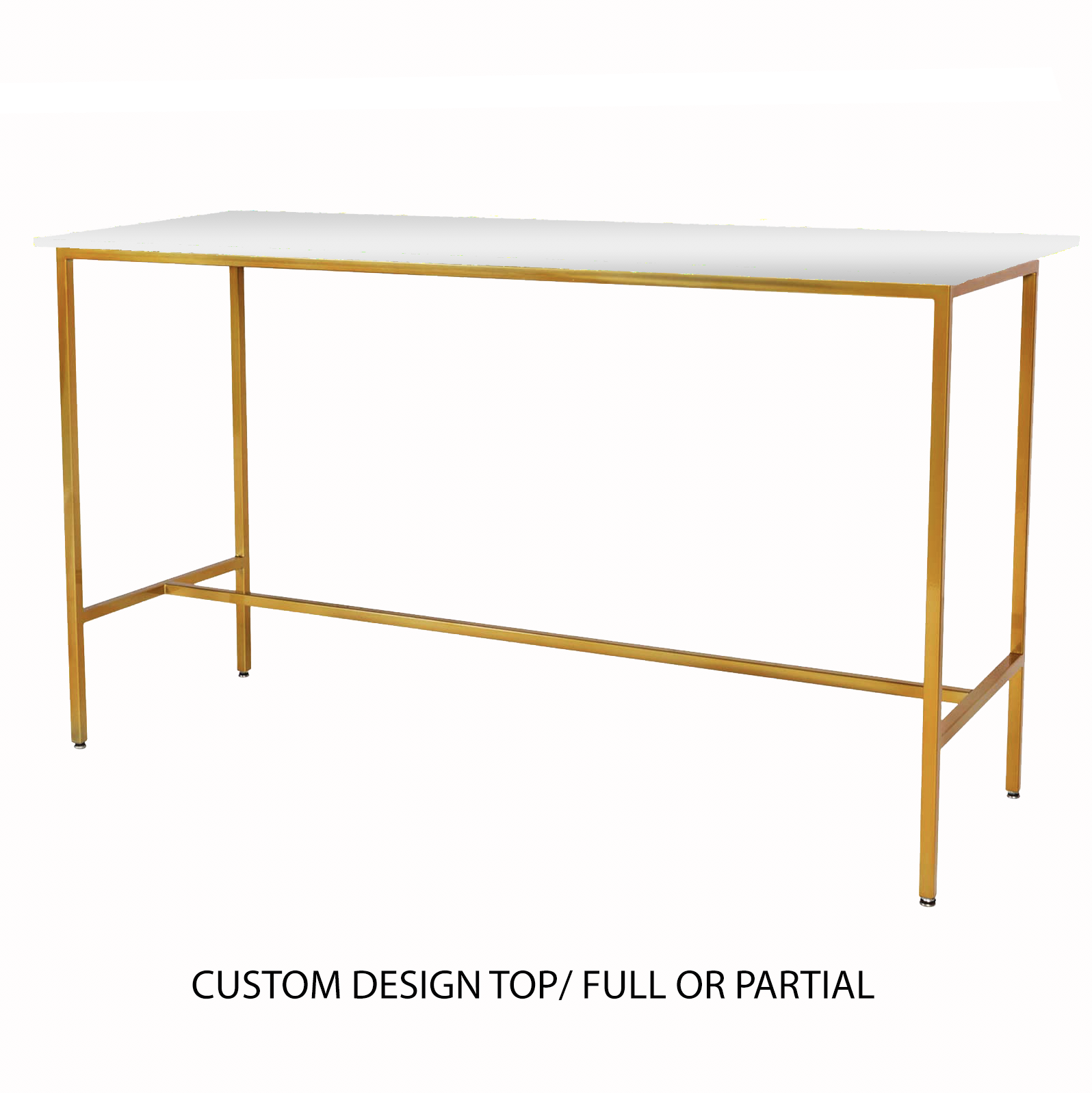 Custom Top/Gold Taylor Communal Table $200
