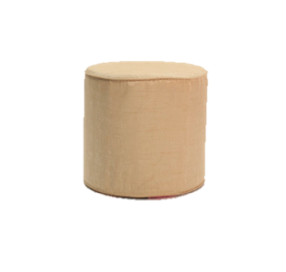 Gold Grain Slipcover Ottoman $40
