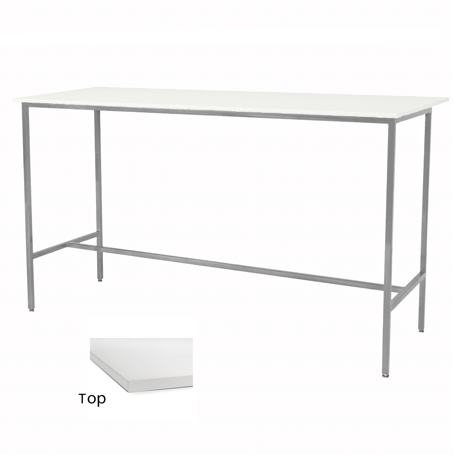 White/Silver Taylor Communal Table