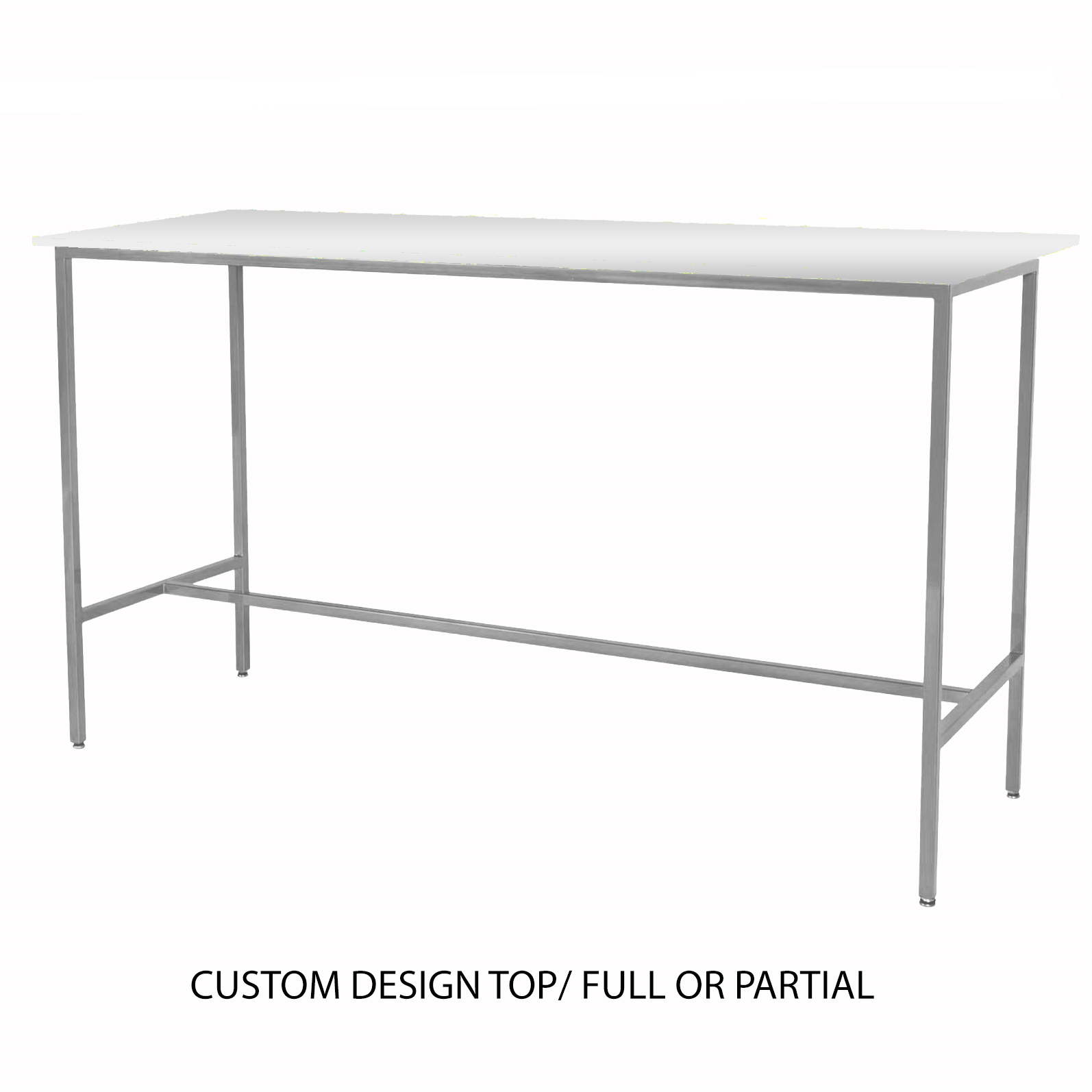 Custom Top/Silver Taylor Communal Table