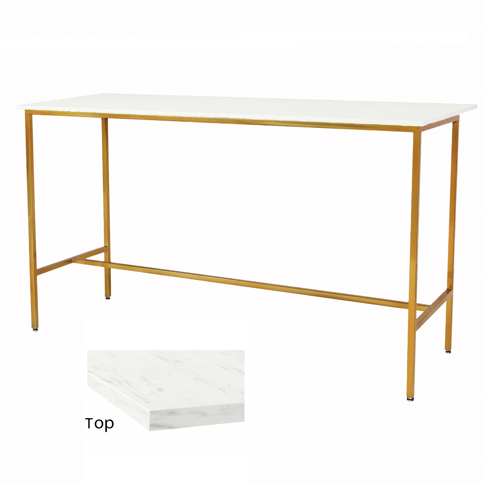 Marble/Gold Taylor Communal Table