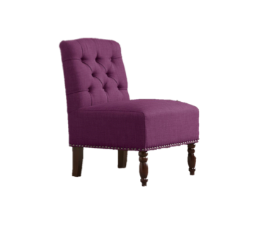 Chloe Plum Tufted Chair $100