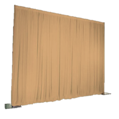 Gold Sheer Event Drape Per Foot $10