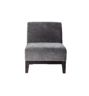 Theory Grey Armless Chair $100