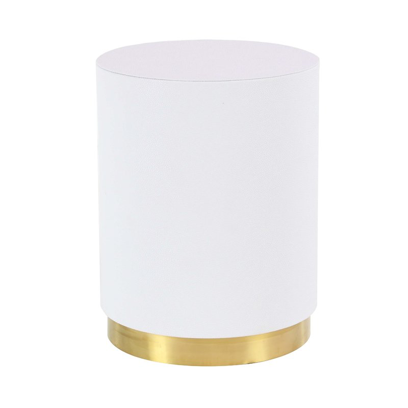 White and Gold Drum