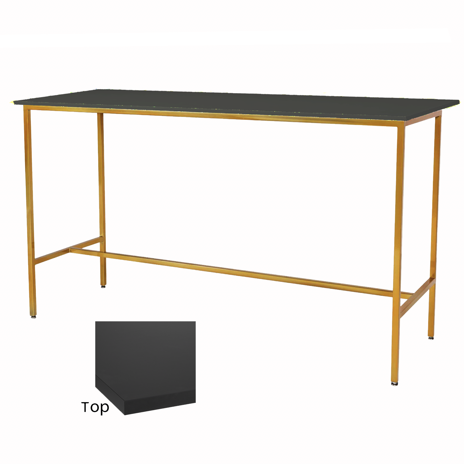 Black/Gold Taylor Communal Table