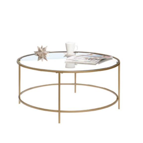 Gold Glass Dean Coffee Table