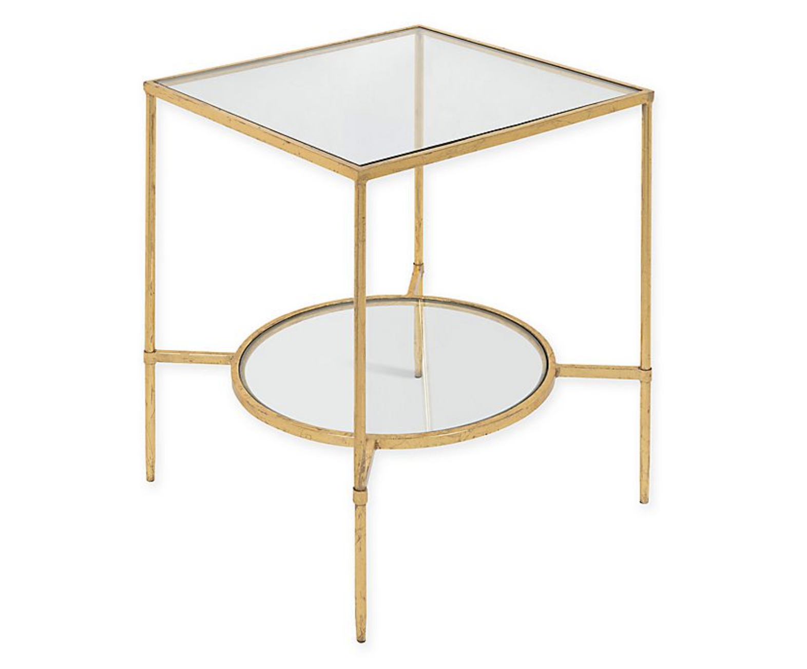 Square Gold Side Tables