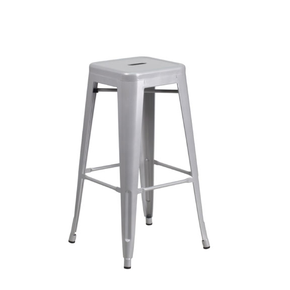 Square Metal Bar Stool $10