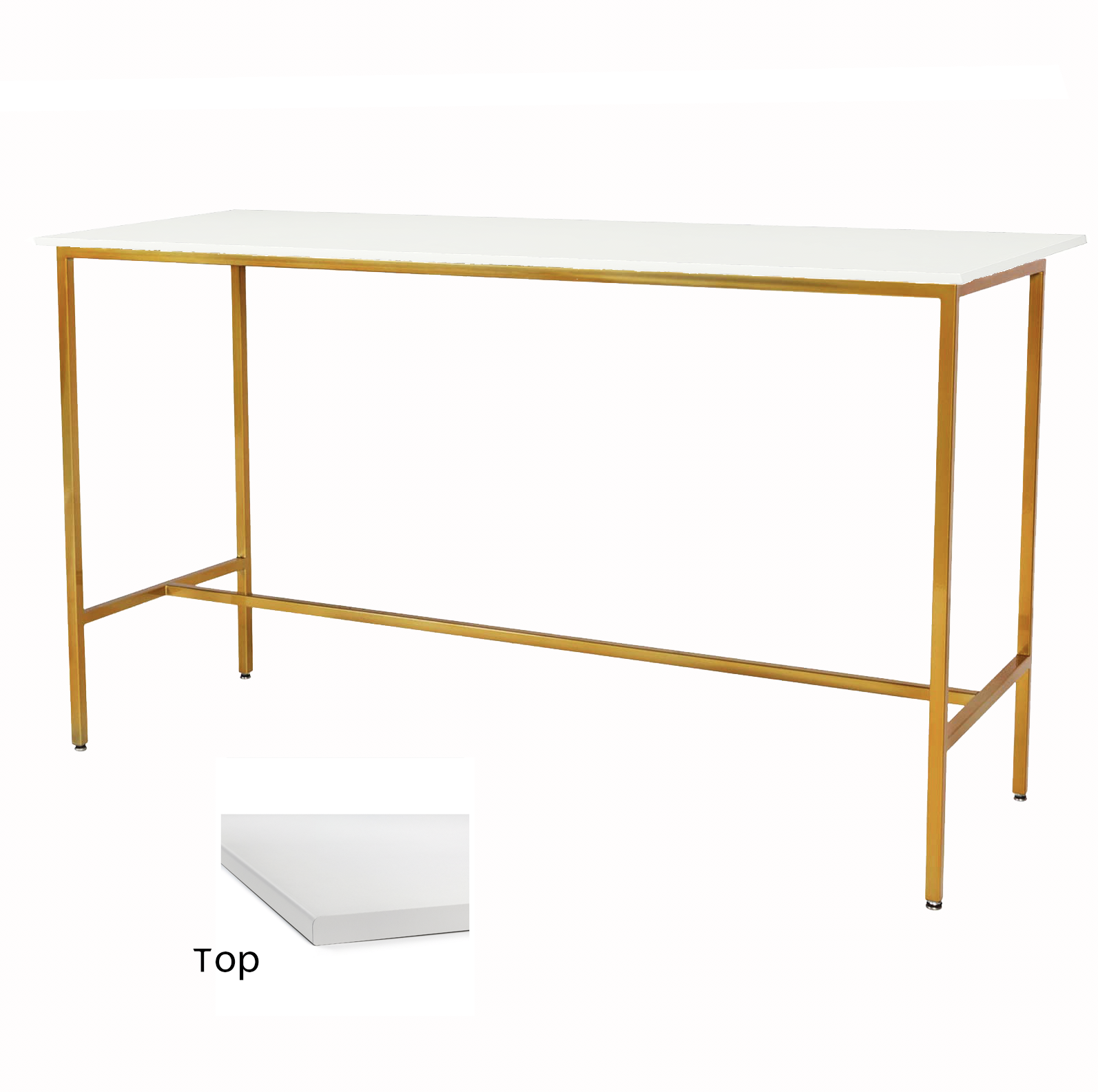 White/Gold Taylor Communal Table