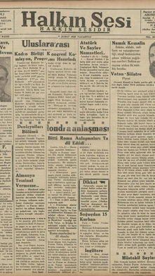 Halkın Sesi - 4 Şubat 1935