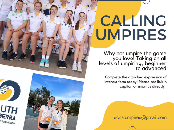 Calling all Umpires