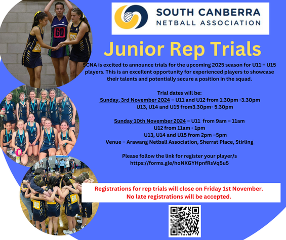 2025 Junior Representative Netball