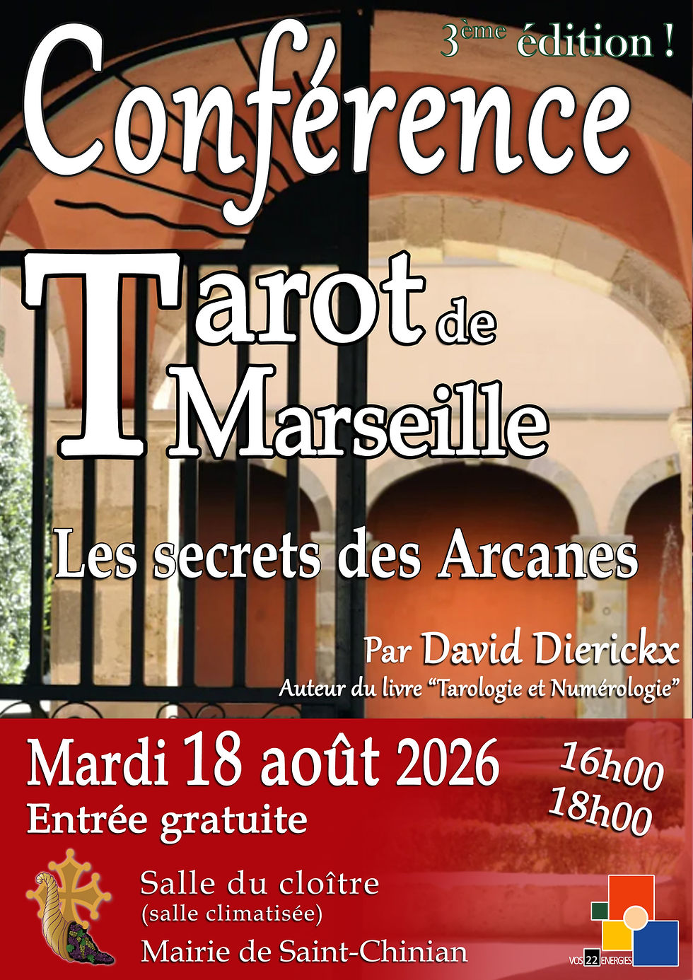 Conférence - 3ème édition - Le Secret des Arcanes - 18 août 2026