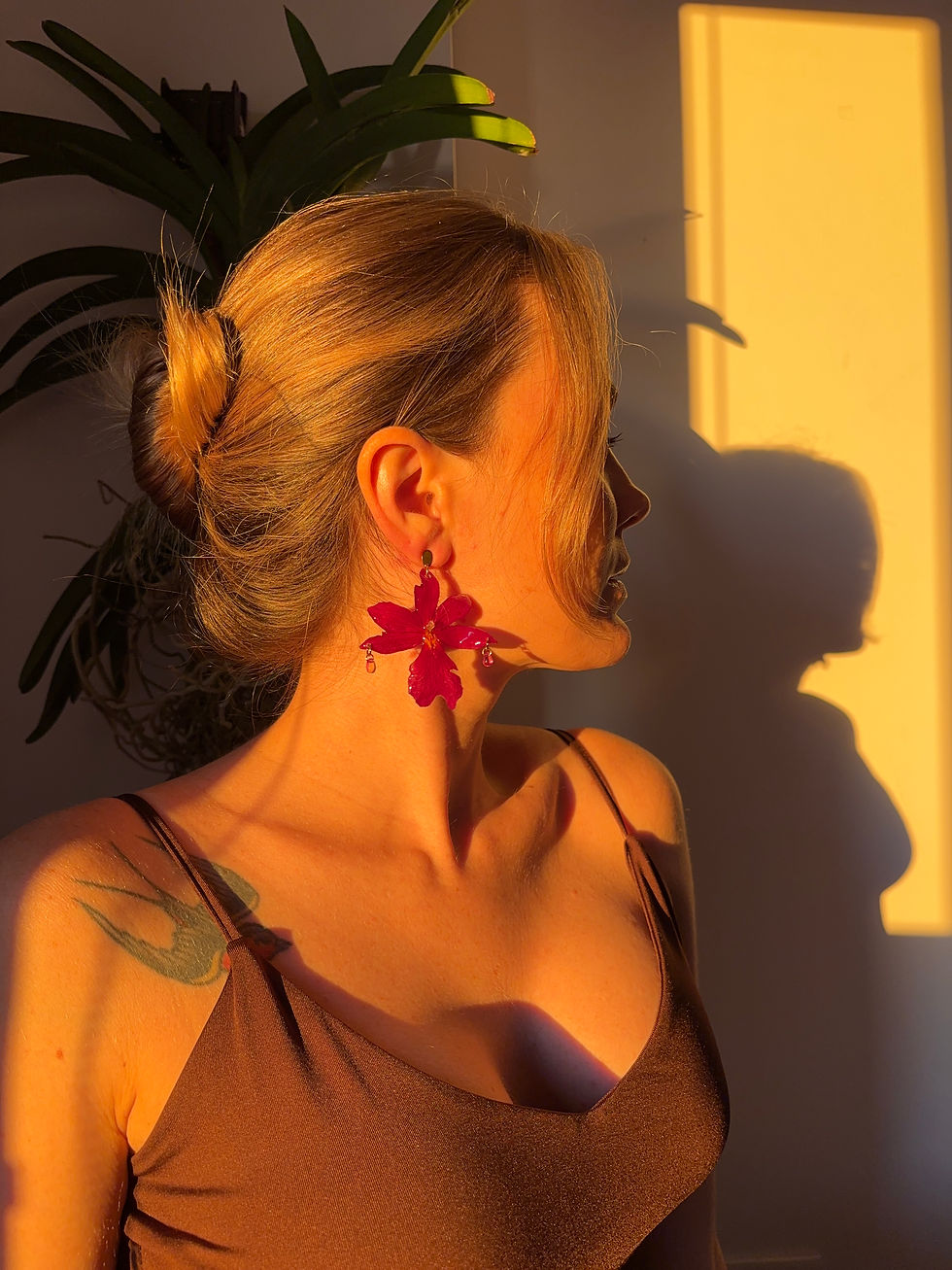 Miniatura: Orchids and drop Earrings