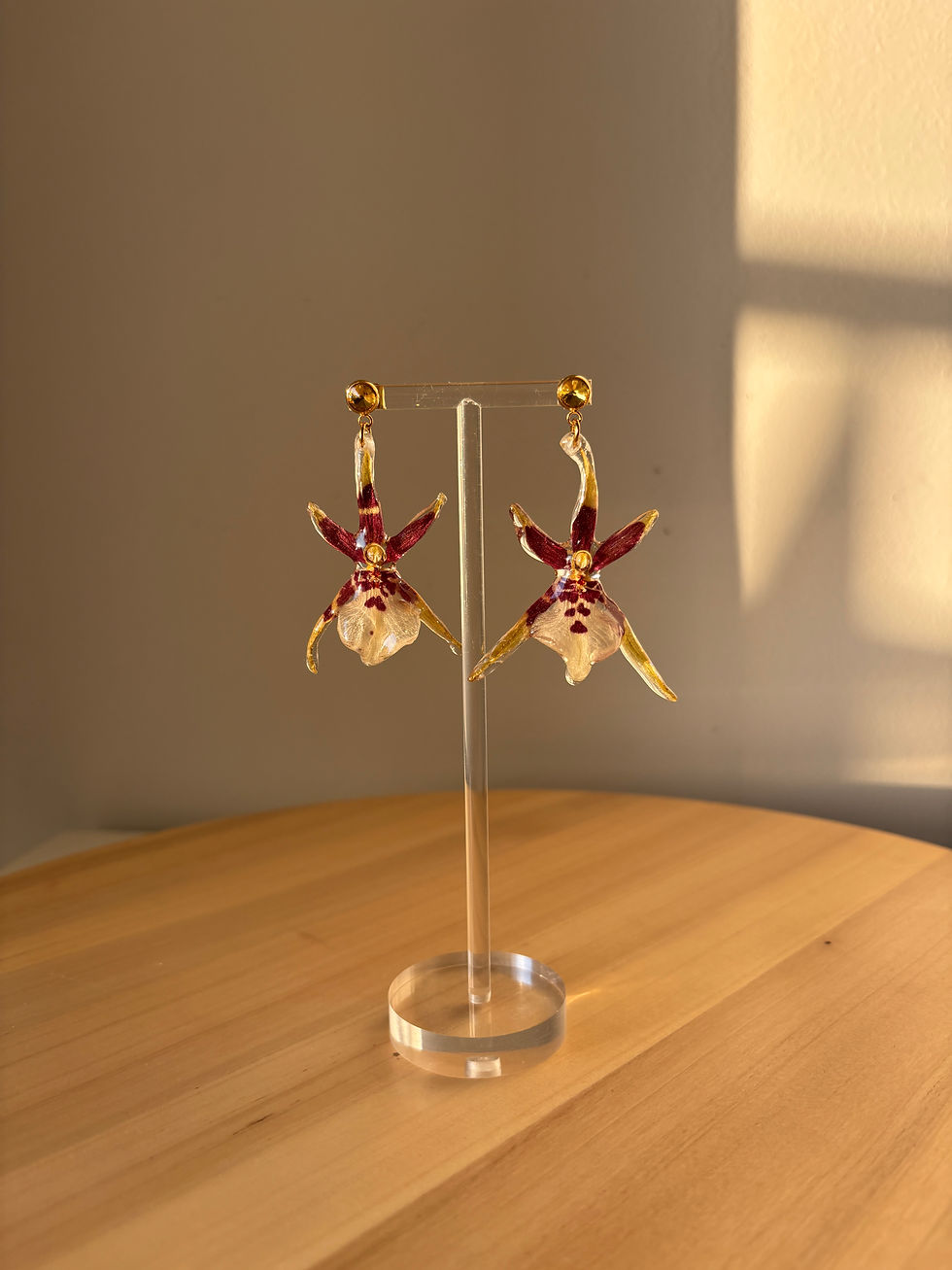 Thumbnail: Brassia Orchid Earrings